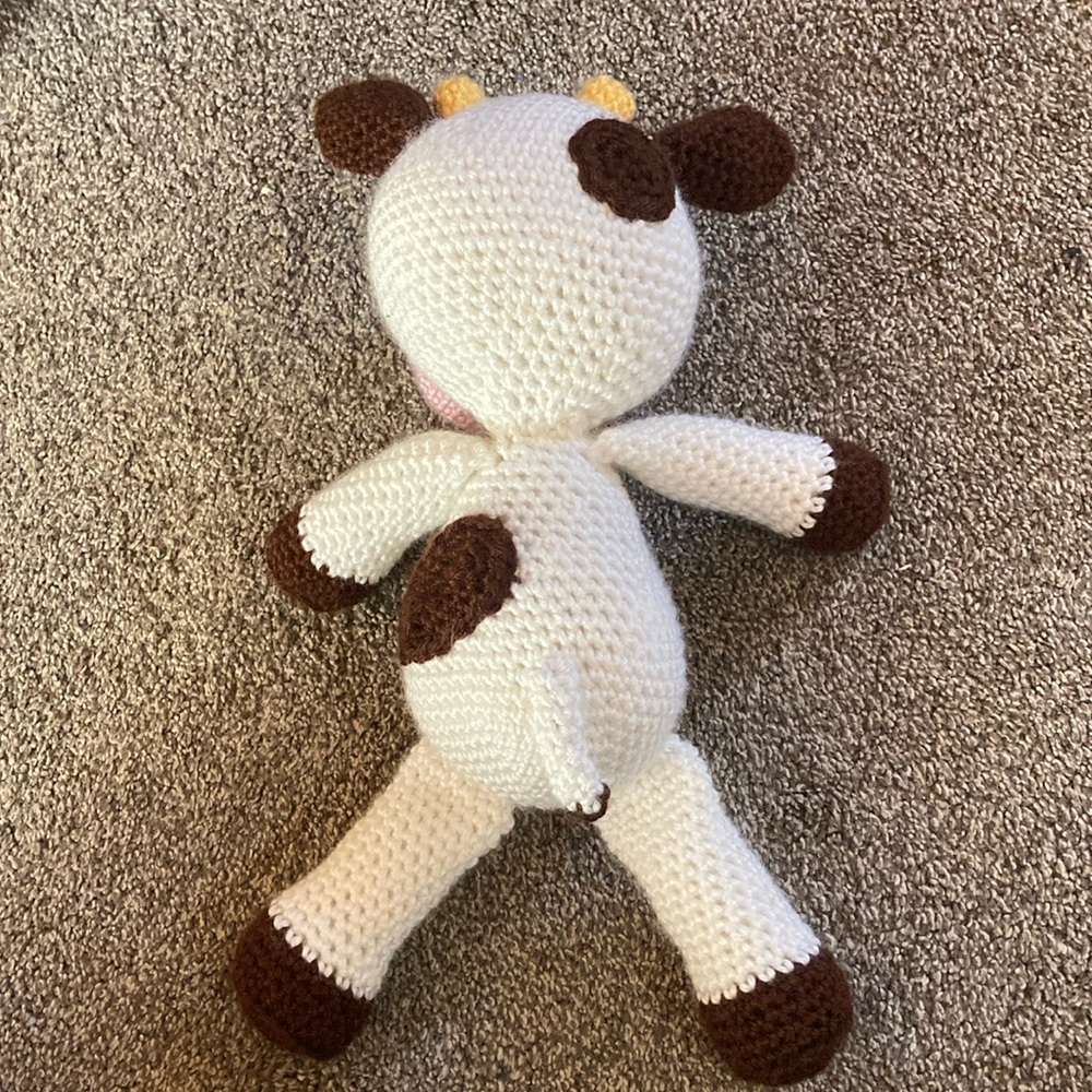 Hand Crocheted Cow - Picture 2 of 2